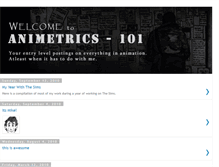 Tablet Screenshot of animetrics101.blogspot.com