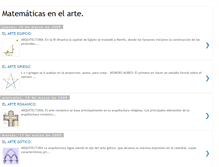 Tablet Screenshot of matematicasenelarte.blogspot.com
