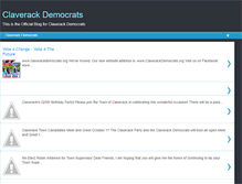 Tablet Screenshot of claverackdemocrats.blogspot.com