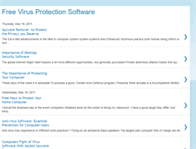 Tablet Screenshot of freevirusprotectionsoftware.blogspot.com