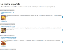 Tablet Screenshot of cocinaespanola1.blogspot.com