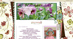 Desktop Screenshot of petitcoeurdailleurs.blogspot.com