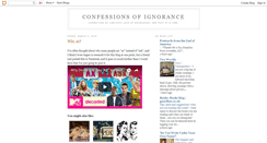 Desktop Screenshot of confessionofignorance.blogspot.com