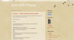 Desktop Screenshot of livewithpranay.blogspot.com