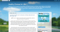 Desktop Screenshot of healthychoices-for-life.blogspot.com