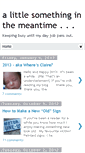 Mobile Screenshot of alittlesomethinginthemeantime.blogspot.com
