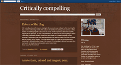 Desktop Screenshot of criticallycompelling.blogspot.com