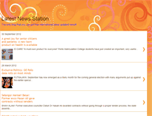 Tablet Screenshot of latestnewsstation.blogspot.com