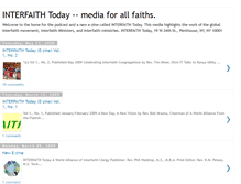 Tablet Screenshot of interfaithtoday.blogspot.com