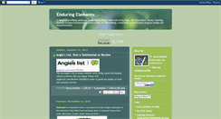 Desktop Screenshot of enduringelements.blogspot.com