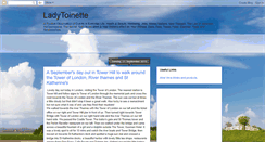 Desktop Screenshot of ladytoinette.blogspot.com
