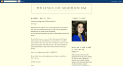 Desktop Screenshot of musingsonmormonism.blogspot.com
