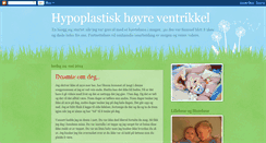 Desktop Screenshot of hypoplastiskhoyreventrikkel.blogspot.com