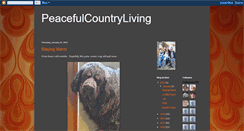 Desktop Screenshot of peacefulcountryliving.blogspot.com