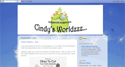 Desktop Screenshot of cindysworldz.blogspot.com