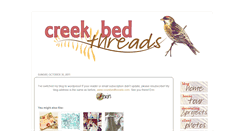 Desktop Screenshot of creekbedthreads.blogspot.com