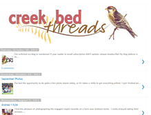 Tablet Screenshot of creekbedthreads.blogspot.com