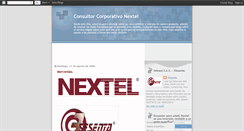Desktop Screenshot of consultorcorporativonextel.blogspot.com