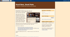 Desktop Screenshot of goodbeergoodpubs.blogspot.com
