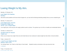 Tablet Screenshot of losingweightismyaim.blogspot.com