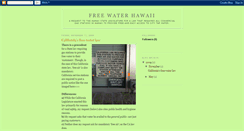 Desktop Screenshot of free-water-hawaii.blogspot.com