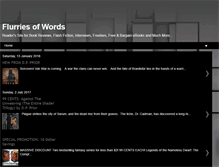 Tablet Screenshot of flurriesofwords.blogspot.com