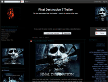 Tablet Screenshot of final-destination-7-movie-trailer.blogspot.com