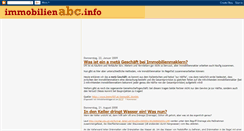 Desktop Screenshot of immobilienabc.blogspot.com