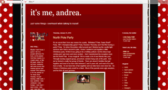 Desktop Screenshot of itsmeandrea.blogspot.com