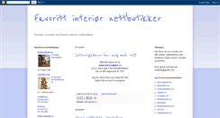 Desktop Screenshot of interiornettbutikker.blogspot.com