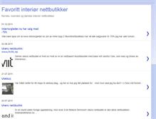 Tablet Screenshot of interiornettbutikker.blogspot.com