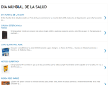 Tablet Screenshot of conociendodiamundialdelasalud.blogspot.com