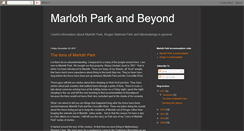 Desktop Screenshot of marlothpark.blogspot.com