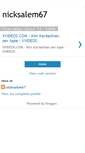 Mobile Screenshot of nicksalem67.blogspot.com