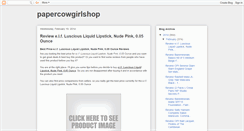 Desktop Screenshot of papercowgirlshop.blogspot.com