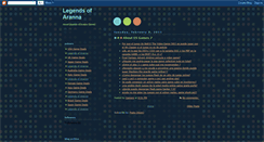 Desktop Screenshot of legendsofarannavideos.blogspot.com