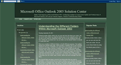 Desktop Screenshot of microsoft-outlook-2003.blogspot.com