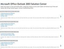 Tablet Screenshot of microsoft-outlook-2003.blogspot.com