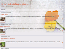 Tablet Screenshot of laforchettaintraprendente.blogspot.com