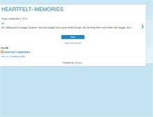 Tablet Screenshot of heartfelt--memories.blogspot.com