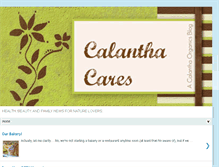 Tablet Screenshot of calanthacares.blogspot.com