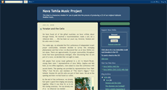 Desktop Screenshot of navatehilaproject.blogspot.com