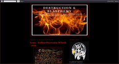 Desktop Screenshot of destruccionblasfemica.blogspot.com