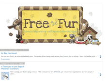 Tablet Screenshot of freethefur.blogspot.com