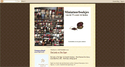 Desktop Screenshot of miniatuurboek.blogspot.com