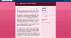Desktop Screenshot of habermandecipherment.blogspot.com