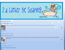 Tablet Screenshot of lather-be-soaping.blogspot.com