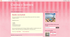 Desktop Screenshot of cocinayhornea.blogspot.com