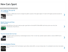 Tablet Screenshot of newcarssport.blogspot.com