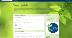 Desktop Screenshot of beyondhealthqld.blogspot.com